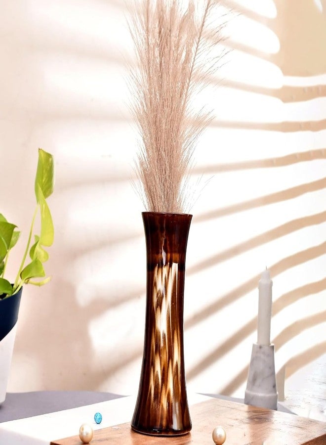 BENAVJI Flower Stand |Vase |Flower vase |Ceramic vase | Flower Pot for Home Long 8 Inch - Image 3
